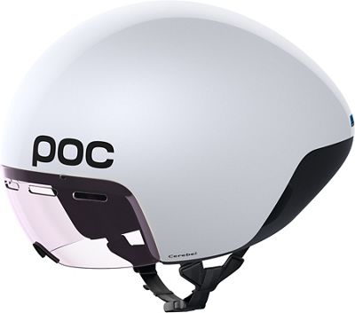 POC Cerebel Raceday Helmet 2018 - Hydrogen White, Hydrogen White